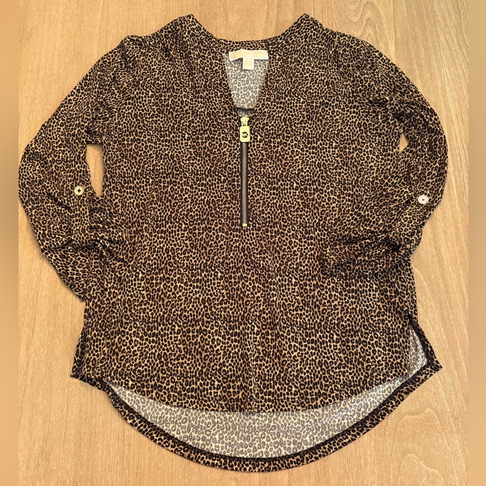Michael Kors Women’s Animal Print Blouse NWOT Small